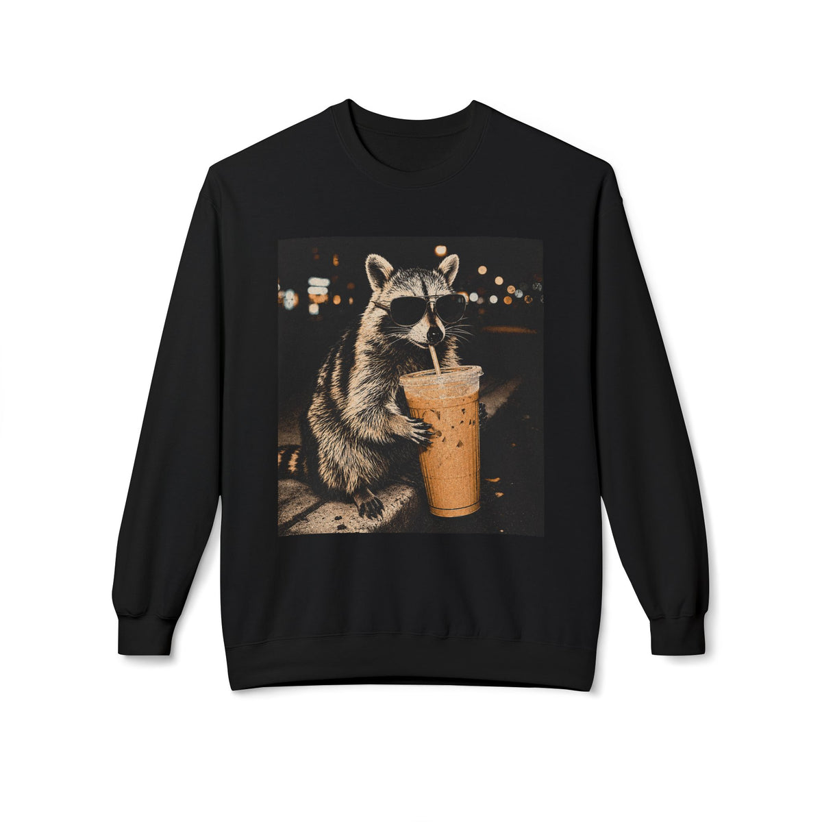 Racoon Iced CoffeeSweatshirt