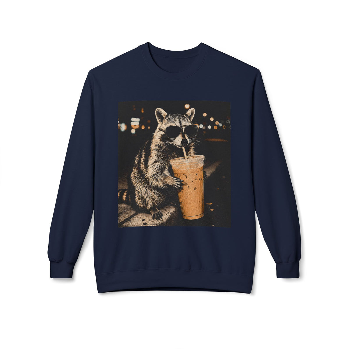 Racoon Iced CoffeeSweatshirt