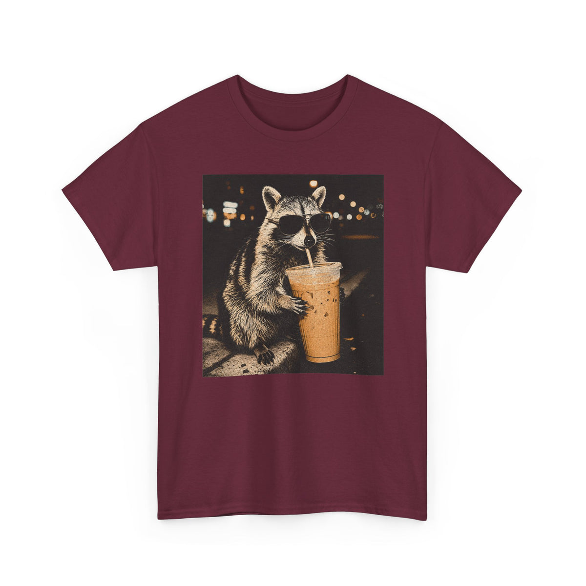 Racoon Iced Coffee Tee