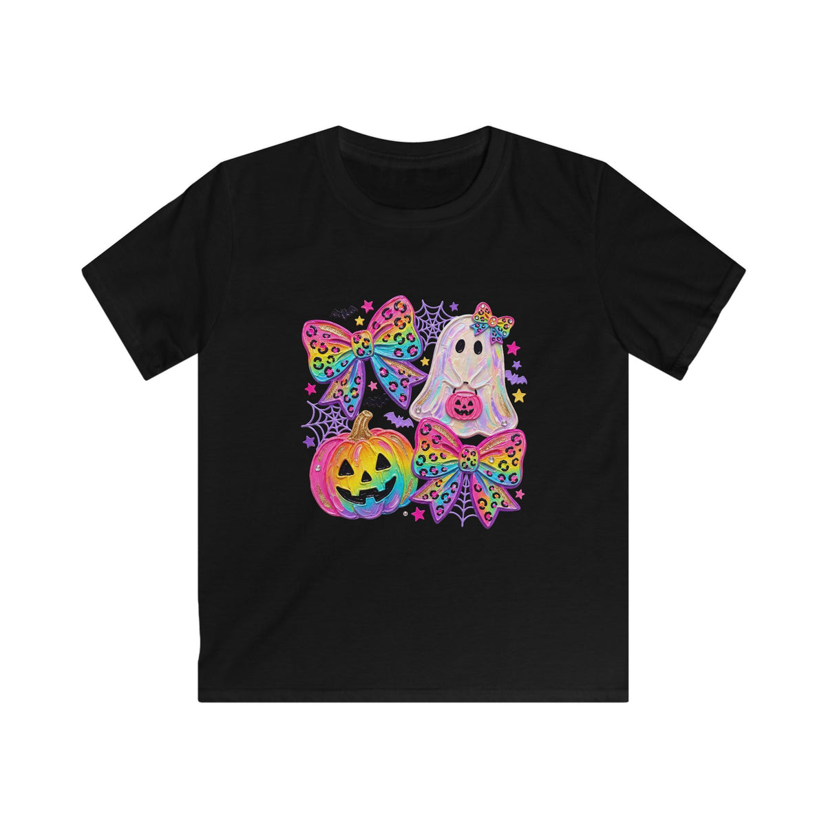 Kids Halloween Rainbow Ghost Tee
