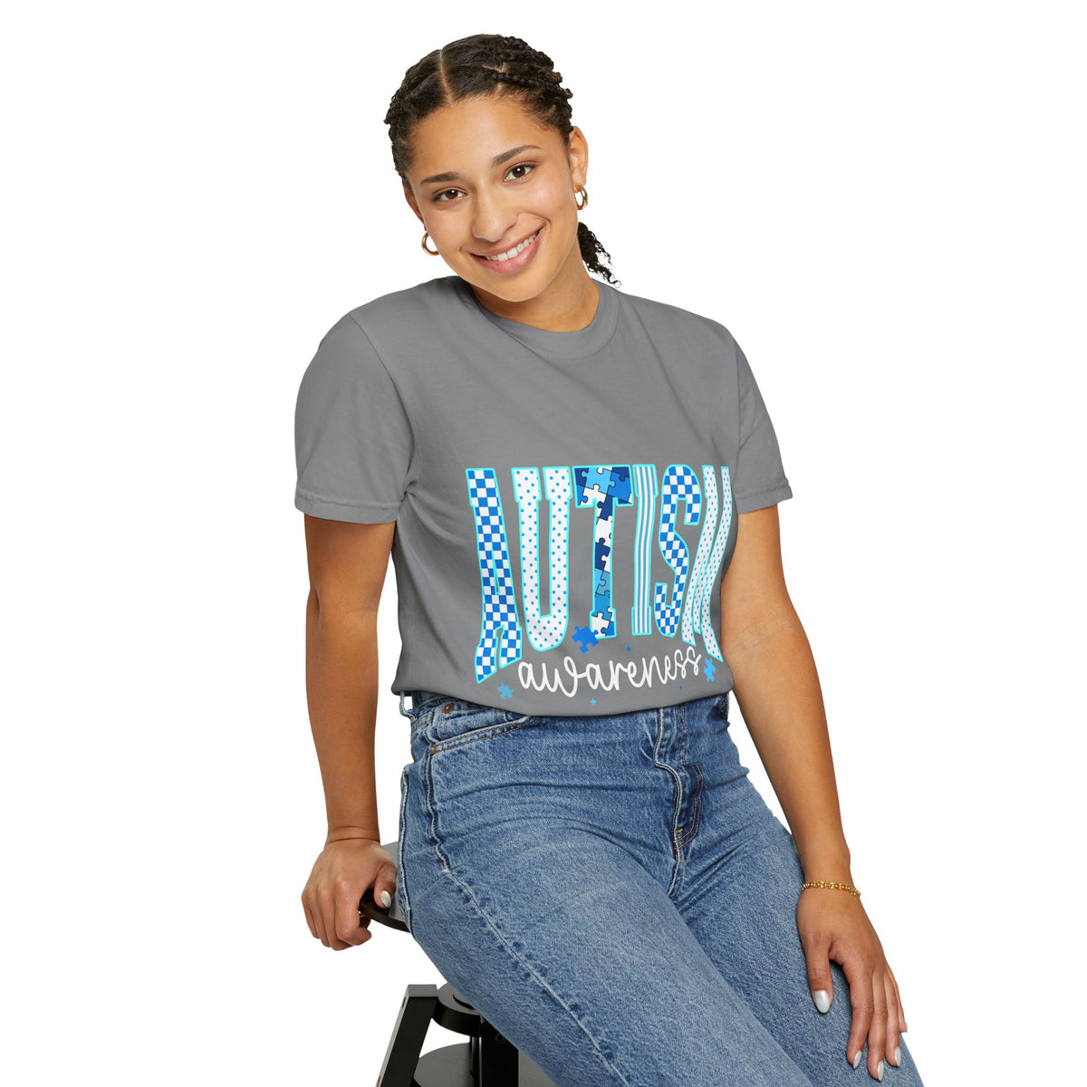 Blue Autism Awareness Woman's T-Shirt