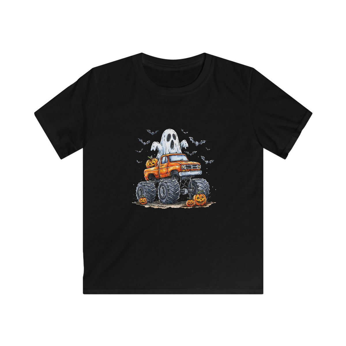 Kids Halloween Monster Truck Tee
