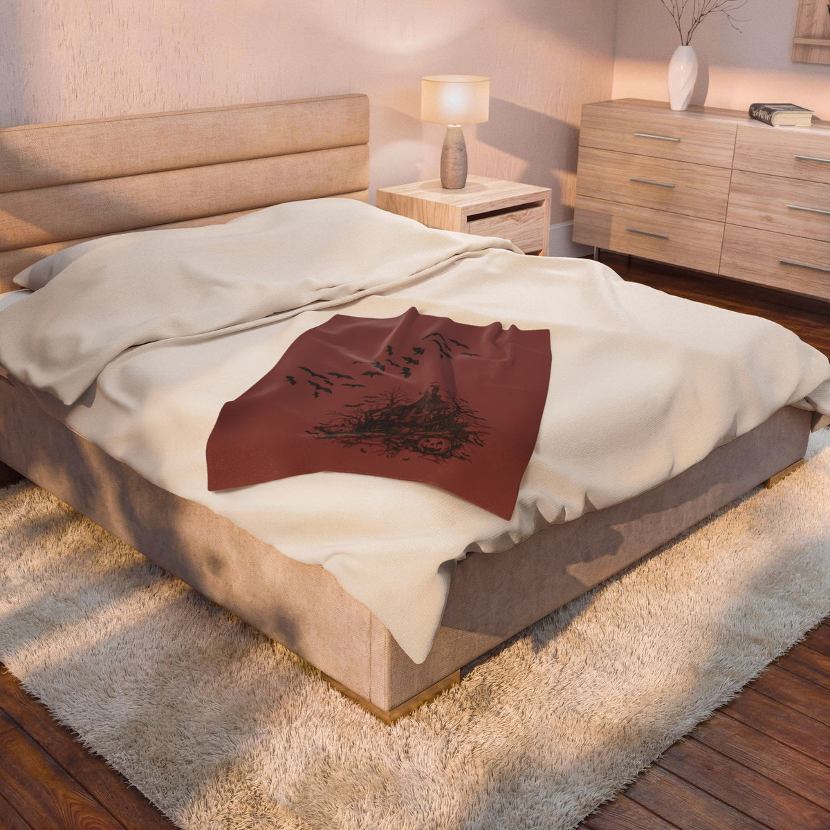 Velveteen Plush Blanket - Bats