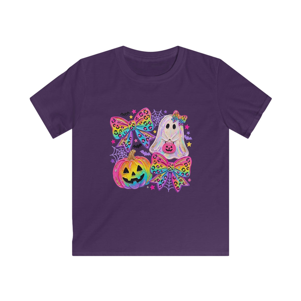 Kids Halloween Rainbow Ghost Tee