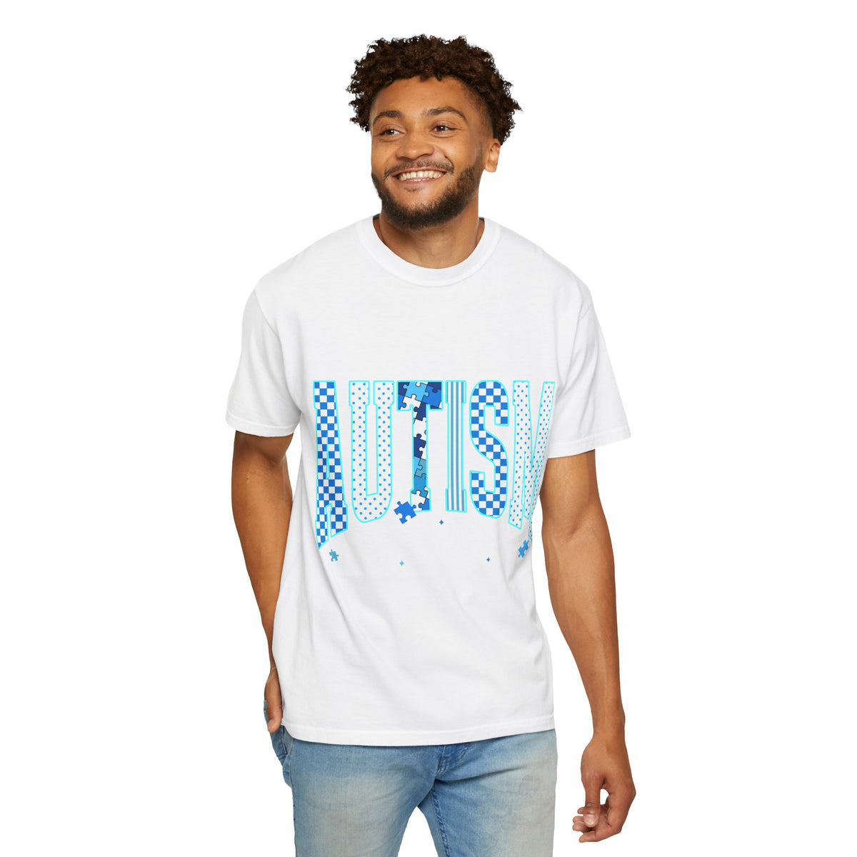 Blue Men's Autism Awareness Tee