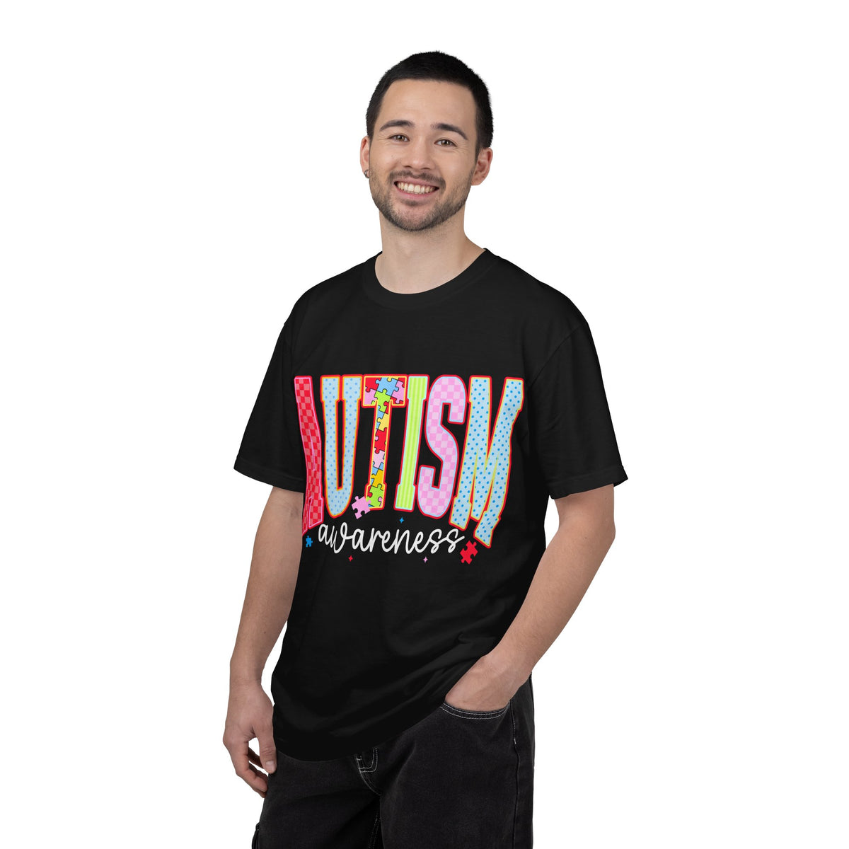Pink Men's Autism Awareness Tee