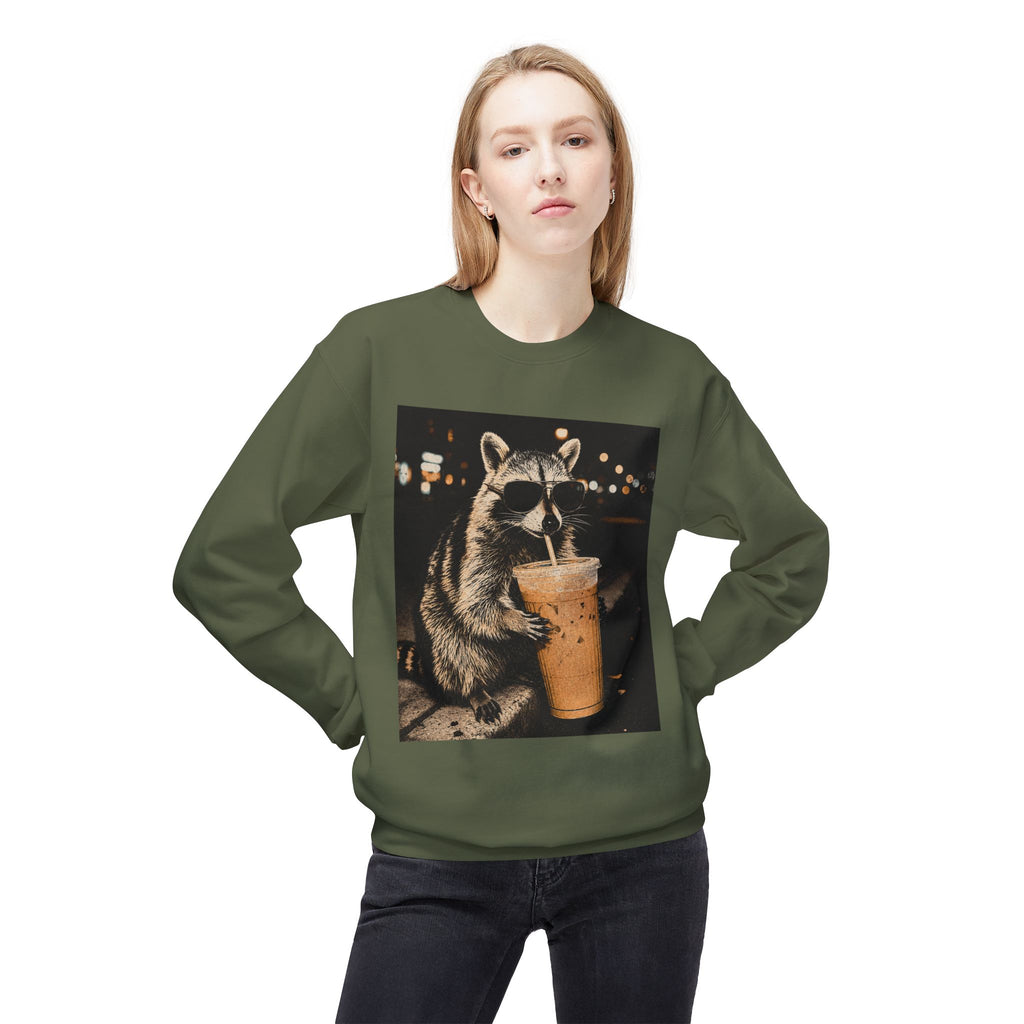 Racoon Iced CoffeeSweatshirt