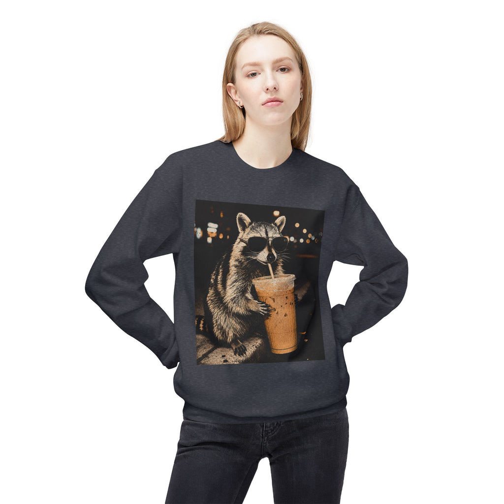 Racoon Iced CoffeeSweatshirt