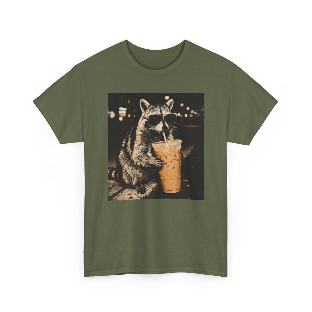 Racoon Iced Coffee Tee
