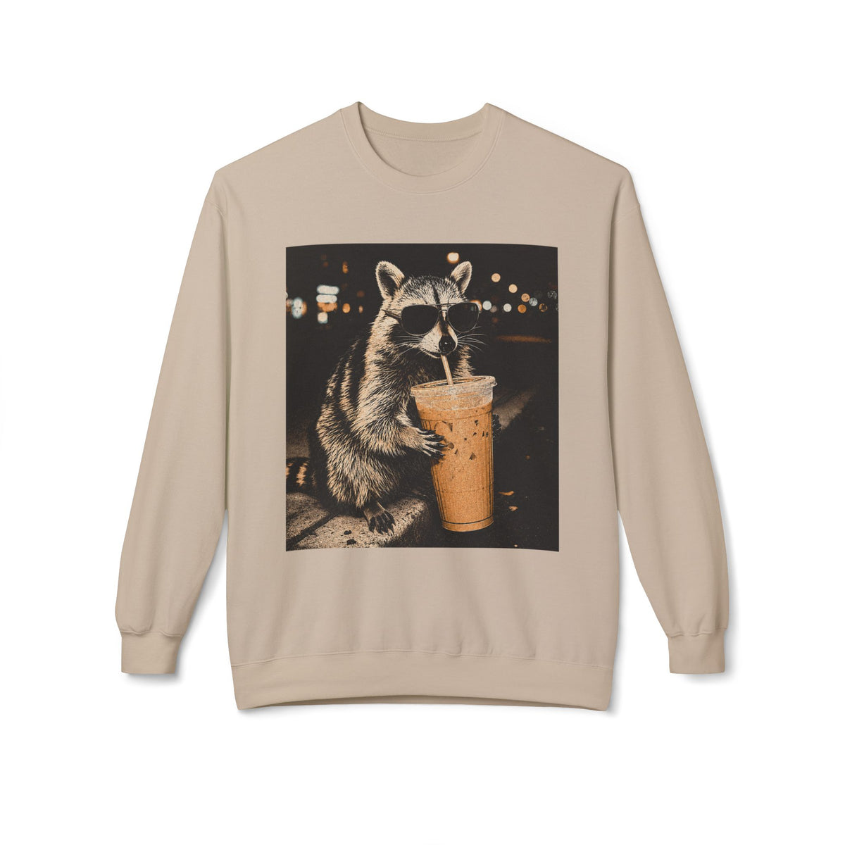 Racoon Iced CoffeeSweatshirt