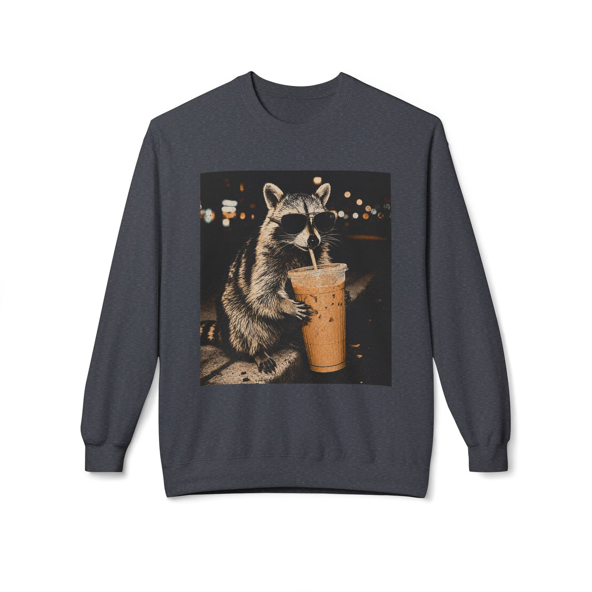 Racoon Iced CoffeeSweatshirt