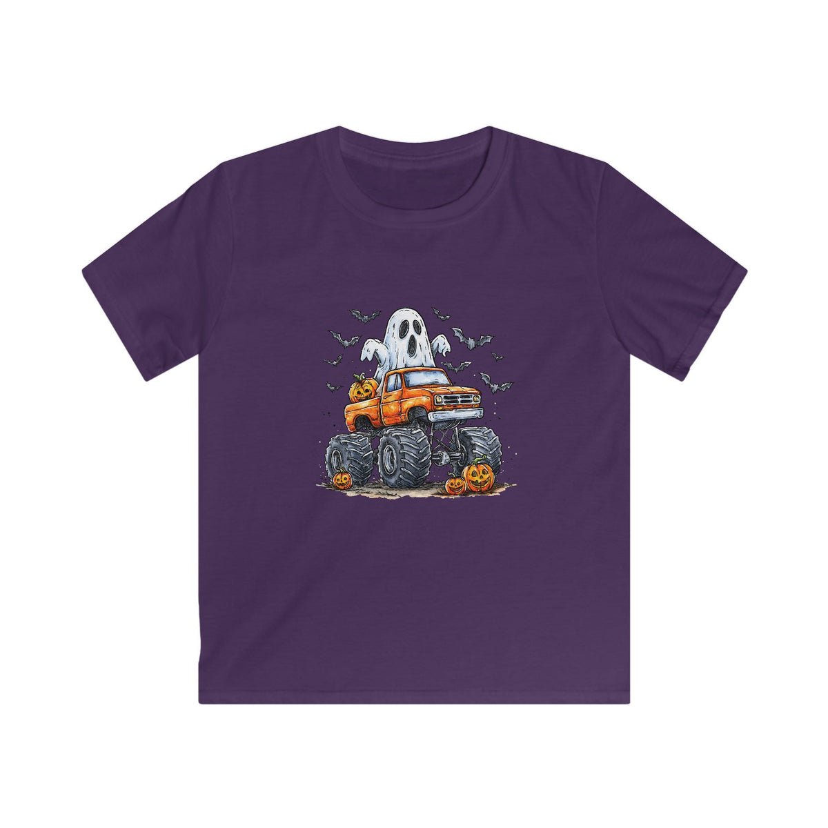 Kids Halloween Monster Truck Tee