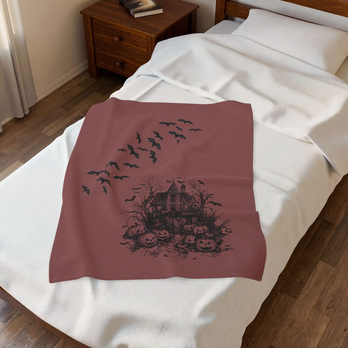 Velveteen Plush Blanket - Bats