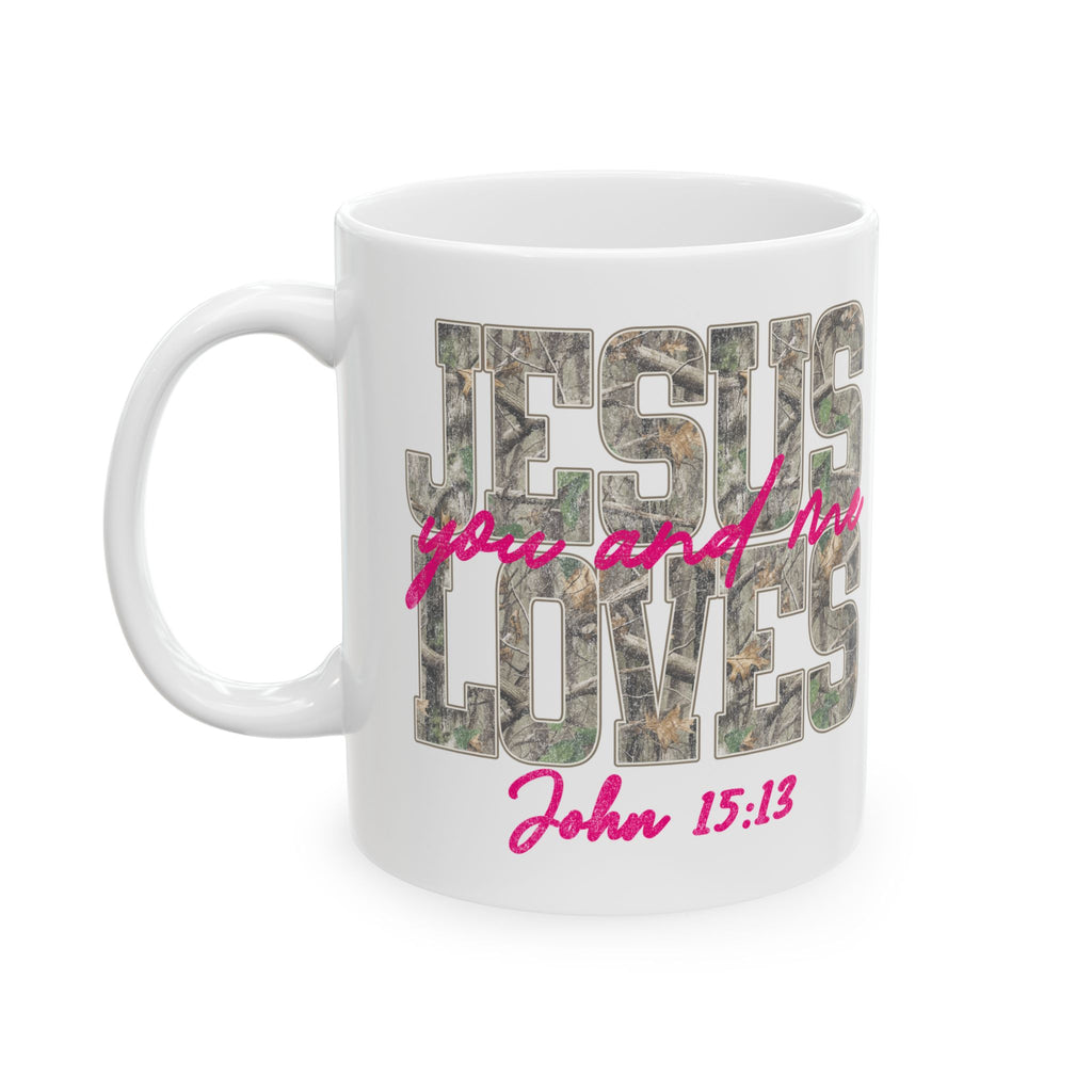 Jesus Loves mug