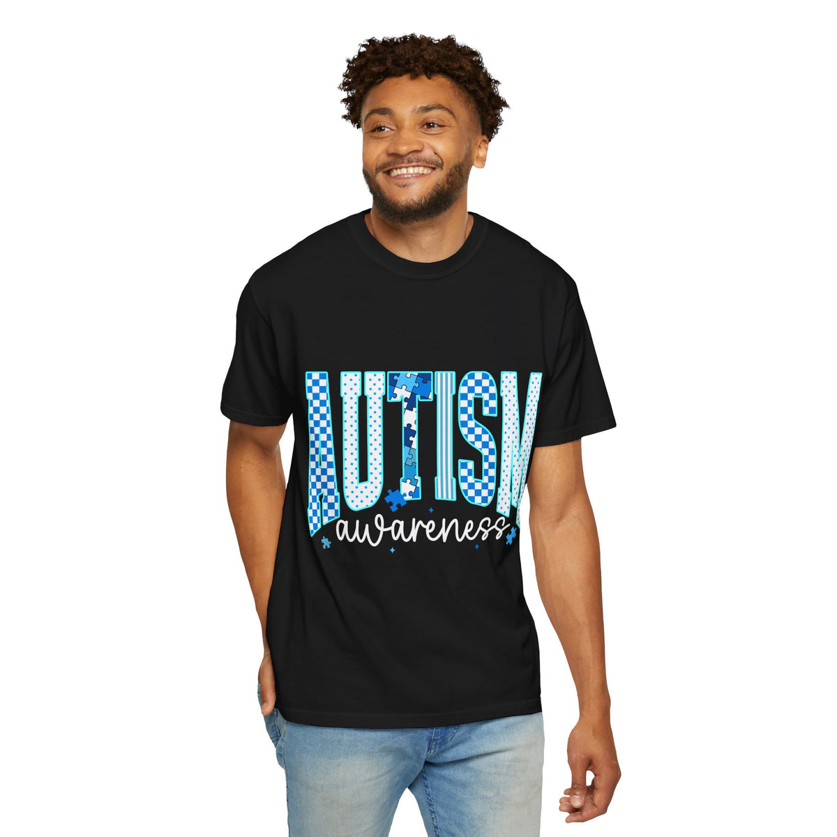 Blue Men's Autism Awareness Tee