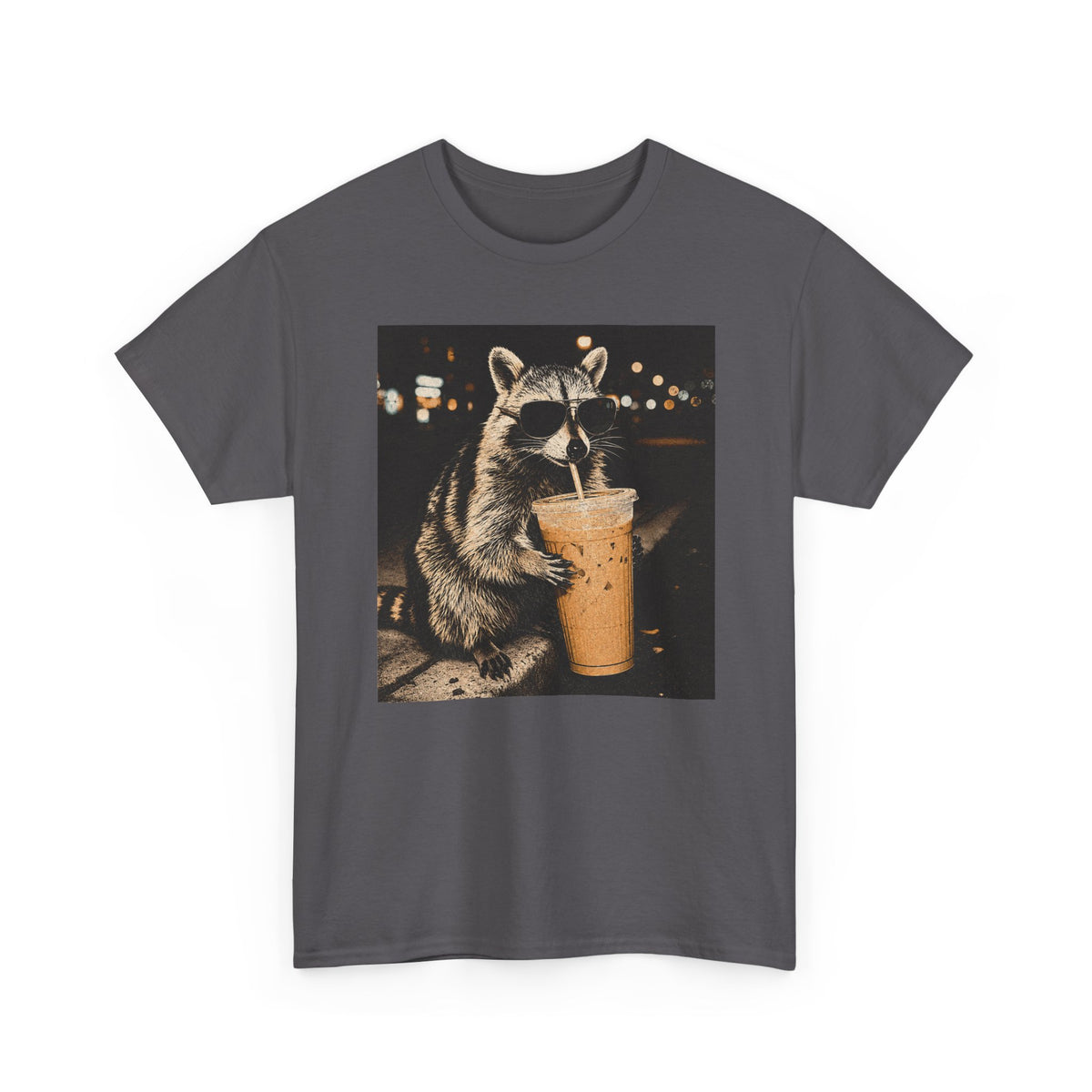 Racoon Iced Coffee Tee