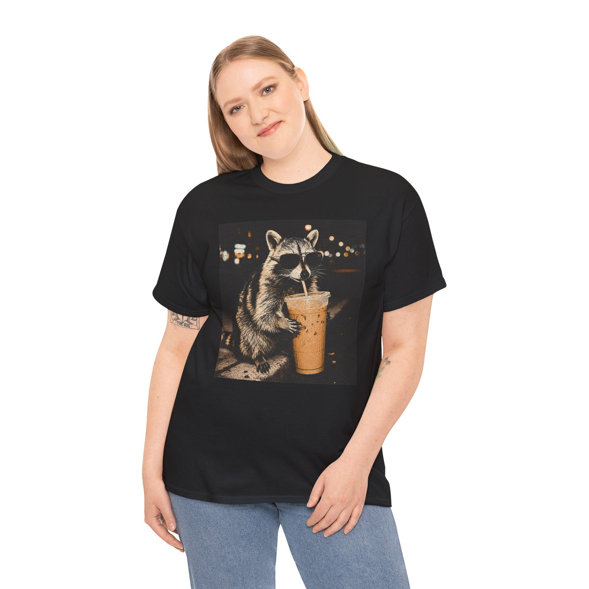 Racoon Iced Coffee Tee