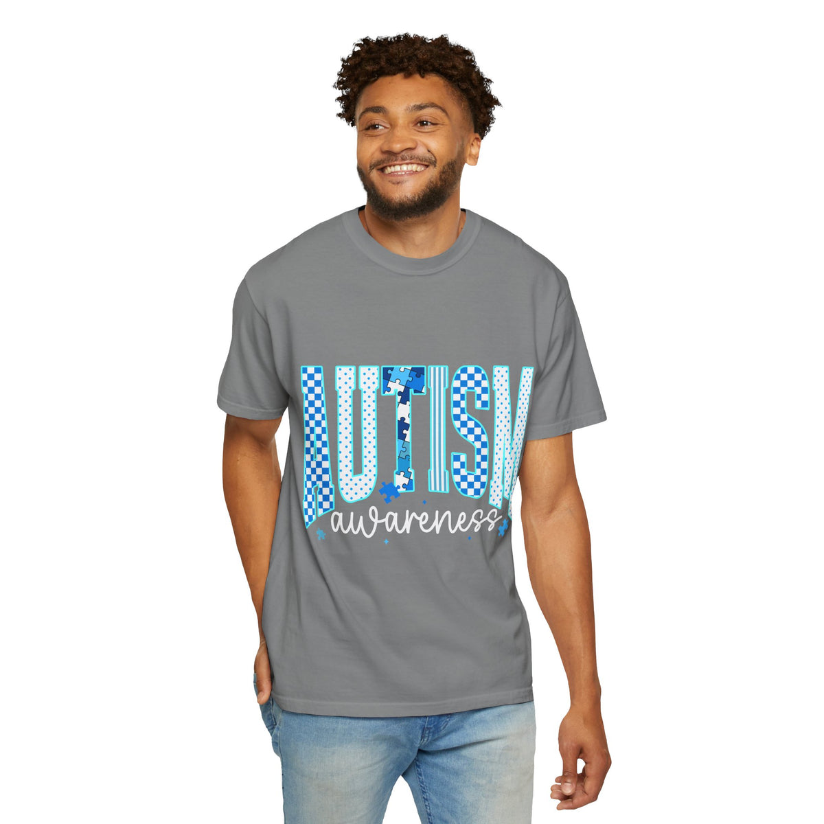 Blue Men's Autism Awareness Tee